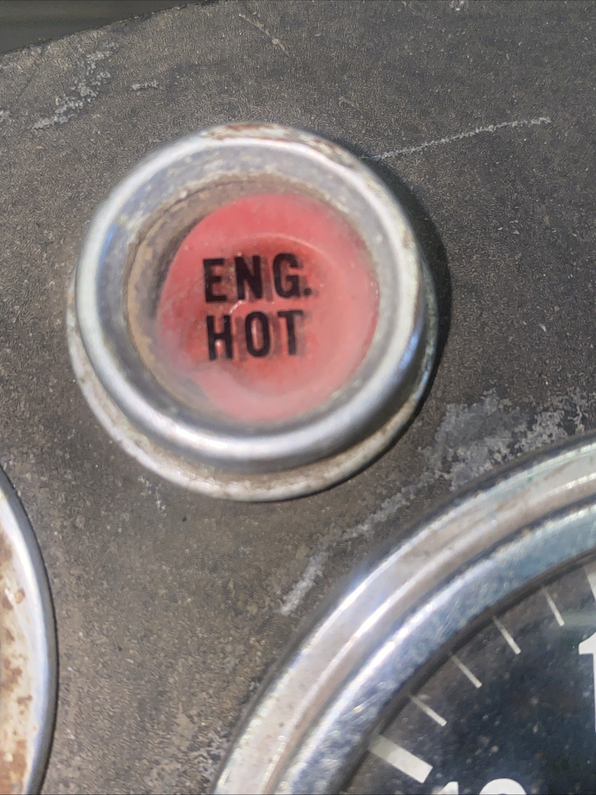 Rare Old Mack Truck Stewart Warner Dash Cluster Oil, Water, Fuel, Battery, Speed