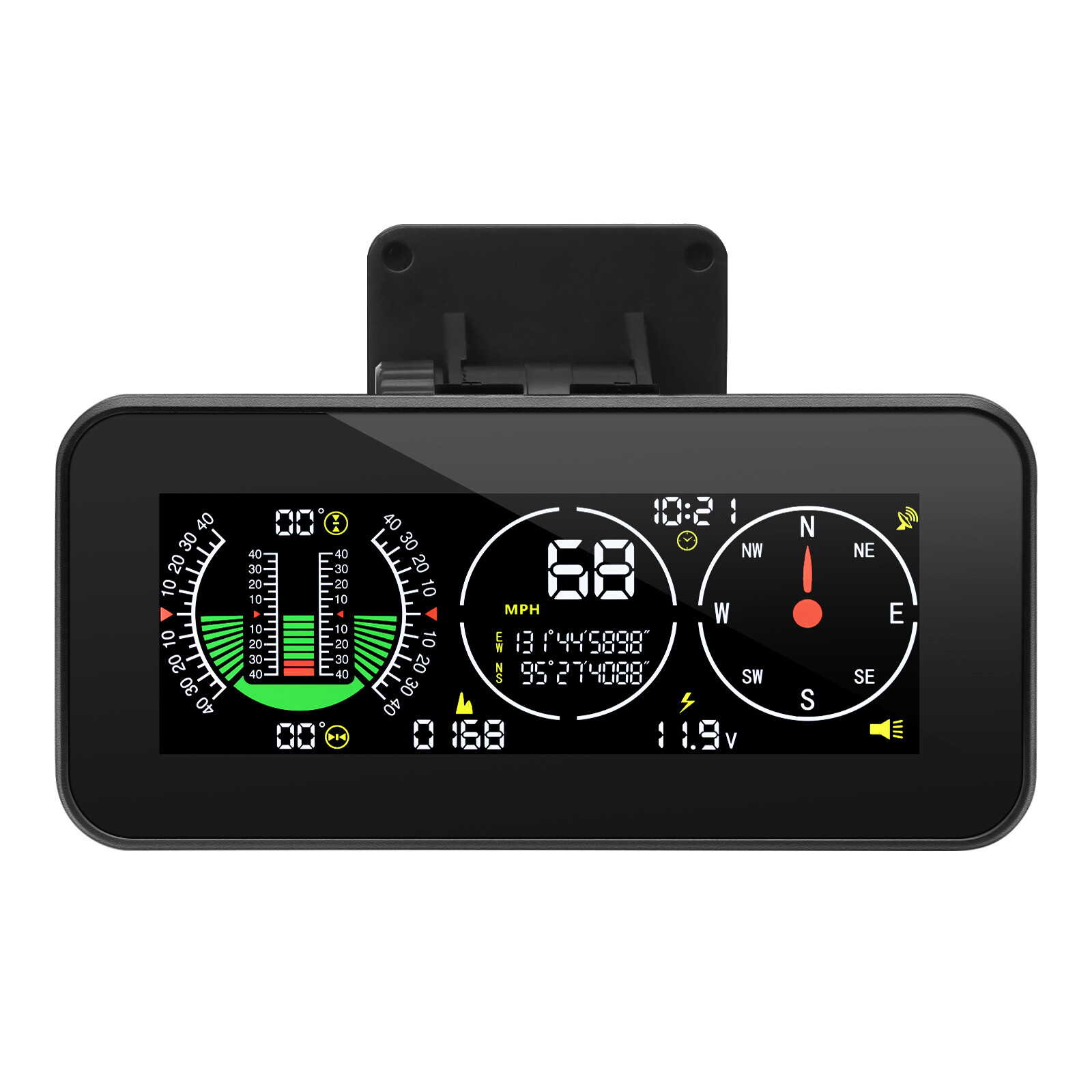 Car GPS Digital Inclinometer Gauge Off Road Slope Land Meter Pitch Angle Tilt