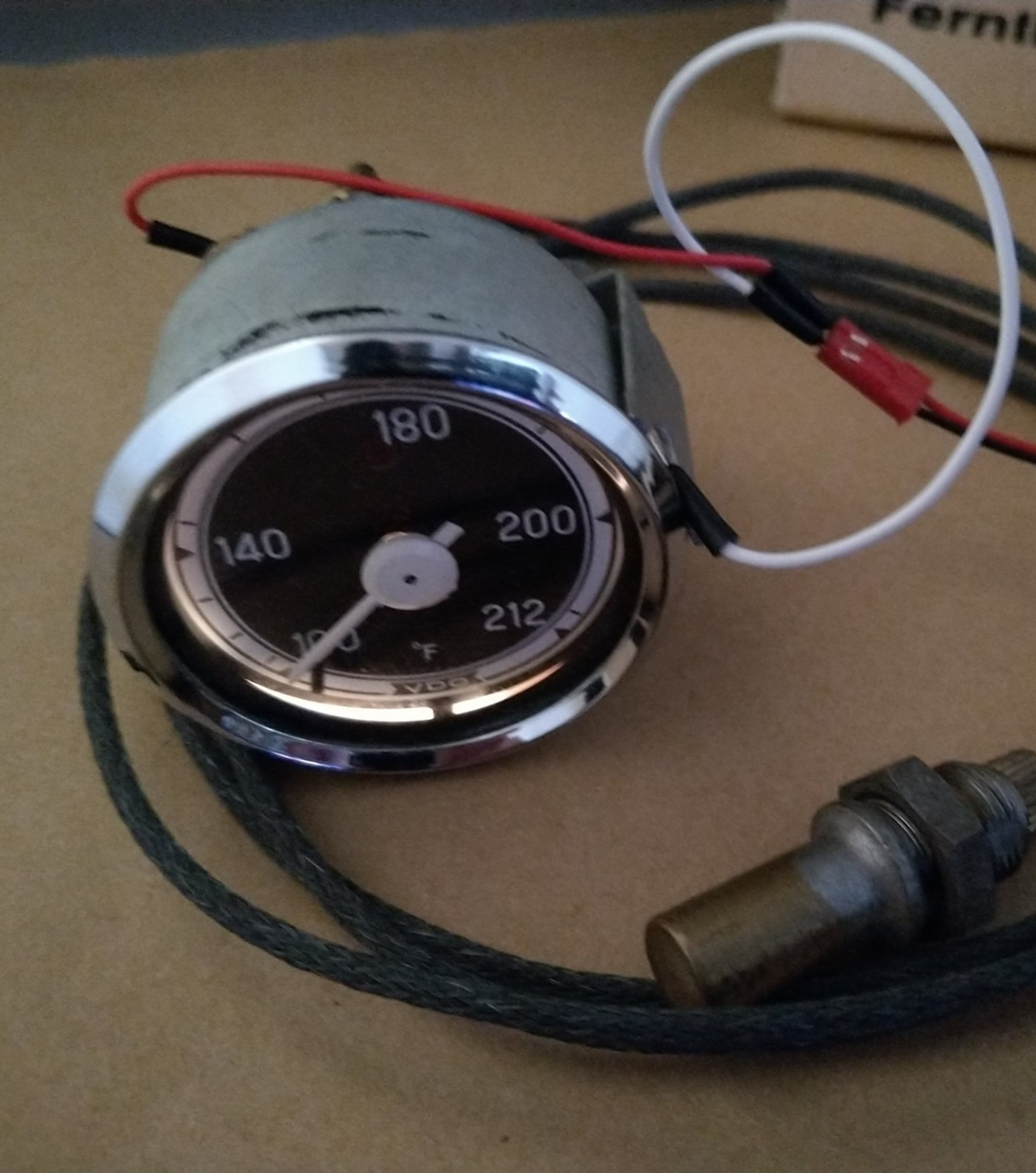 Vintage VDO Water Temperature Gauge 2 1/16″ Volvo Porsche BMW SAAB