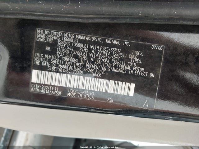Speedometer Cluster MPH 8 Cylinder With Tachometer Fits 05-06 TUNDRA 1186667