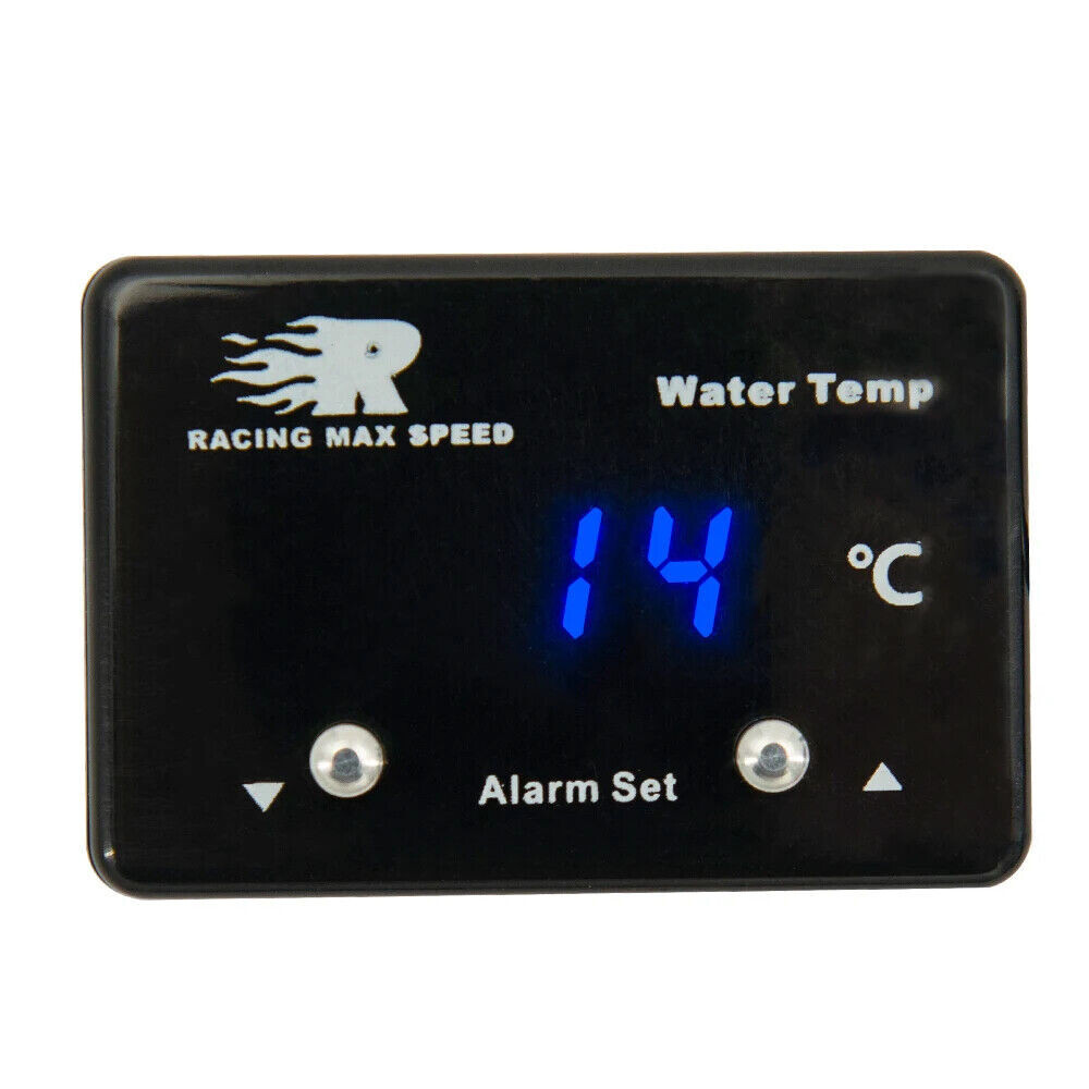 Universal 1/8NPT Sensor 12v DC car digital Water Temp Gauge Blue Display Sensor