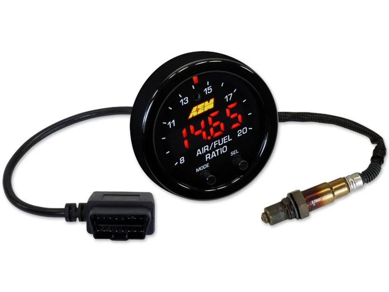 AEM 30-0334 X-Series OBDII Wideband UEGO AFR Sensor Controller Gauge with OBD2