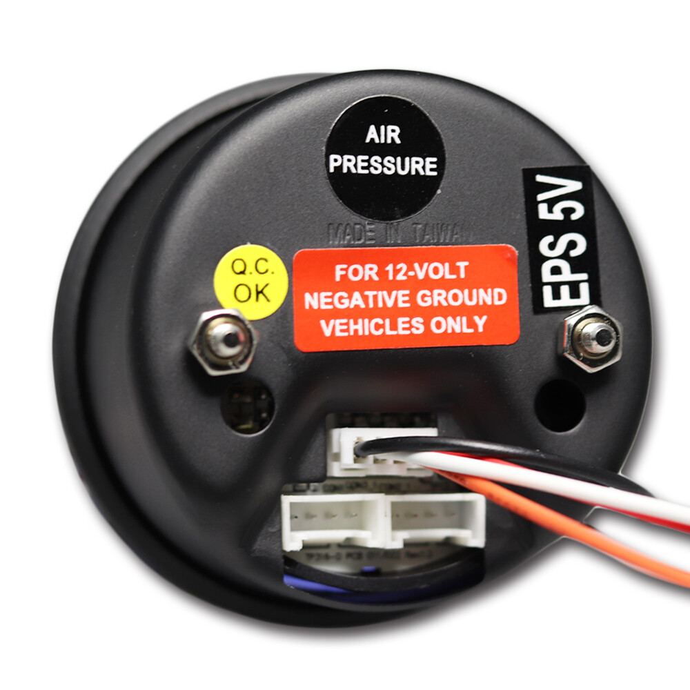 52mm Digital Dual Air Pressure Gauge 200 PSI White OLED Air Ride Suspension