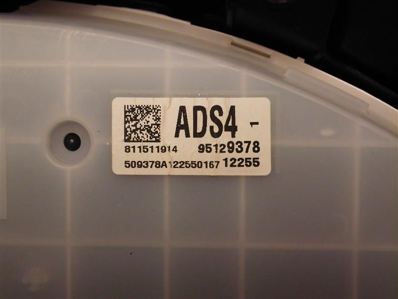 Chevrolet Cruze 2013 Speedometer 95129378 2046