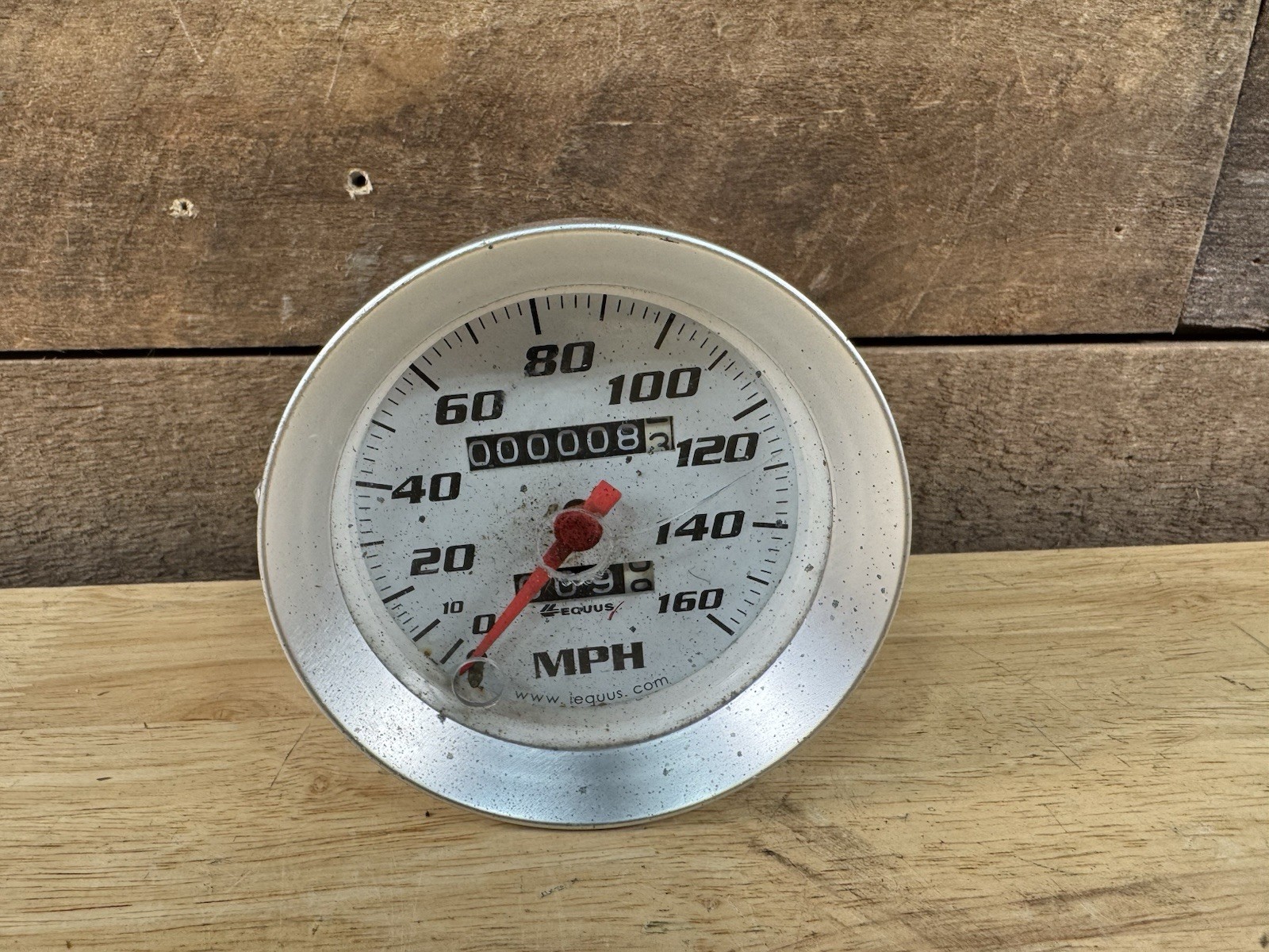 Vintage Equus 8076 3-3/8″ Mechanical MPH Speedometer