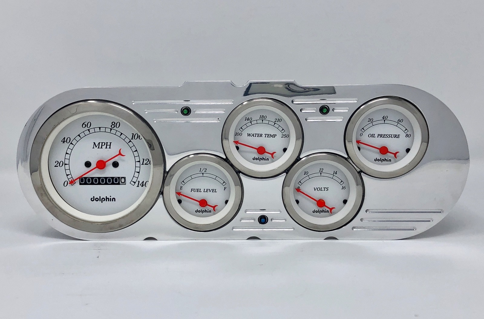 1963 1964 1965 Chevy Nova 5 Gauge Dash Cluster White