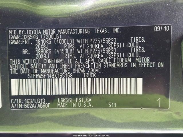 Speedometer Cluster MPH 8 Cylinder Limited Fits 11 TUNDRA 2092703