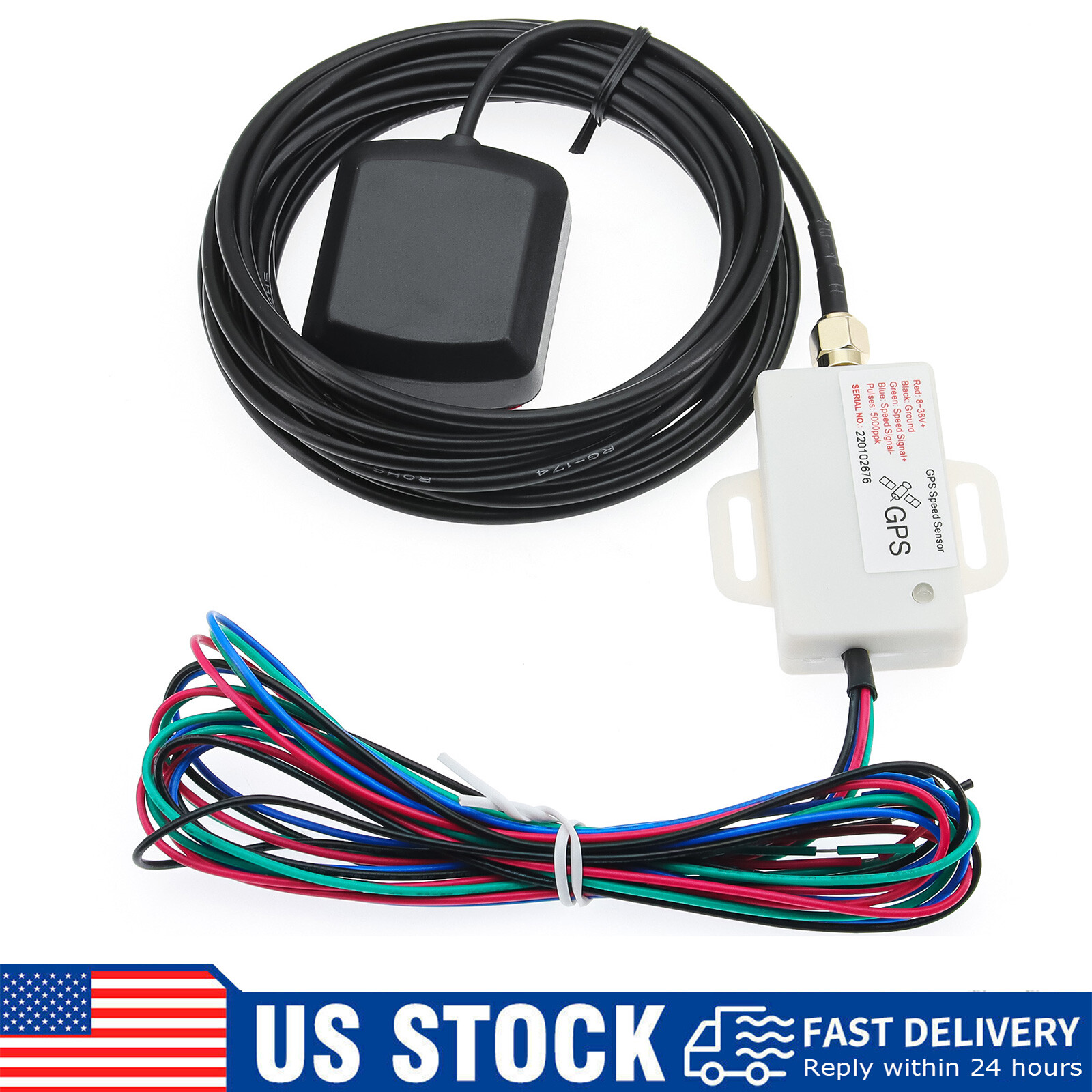 Mini GPS Speed Sender Speedometer Sensor Adapter Universal for Car Truck 12V/24V