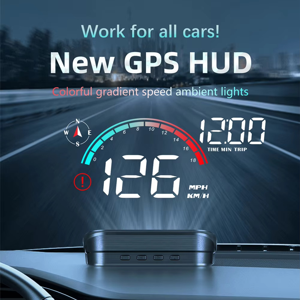 M22 Car HUD Head Up Display Universal Digital GPS Speedometer HD LCD Projection