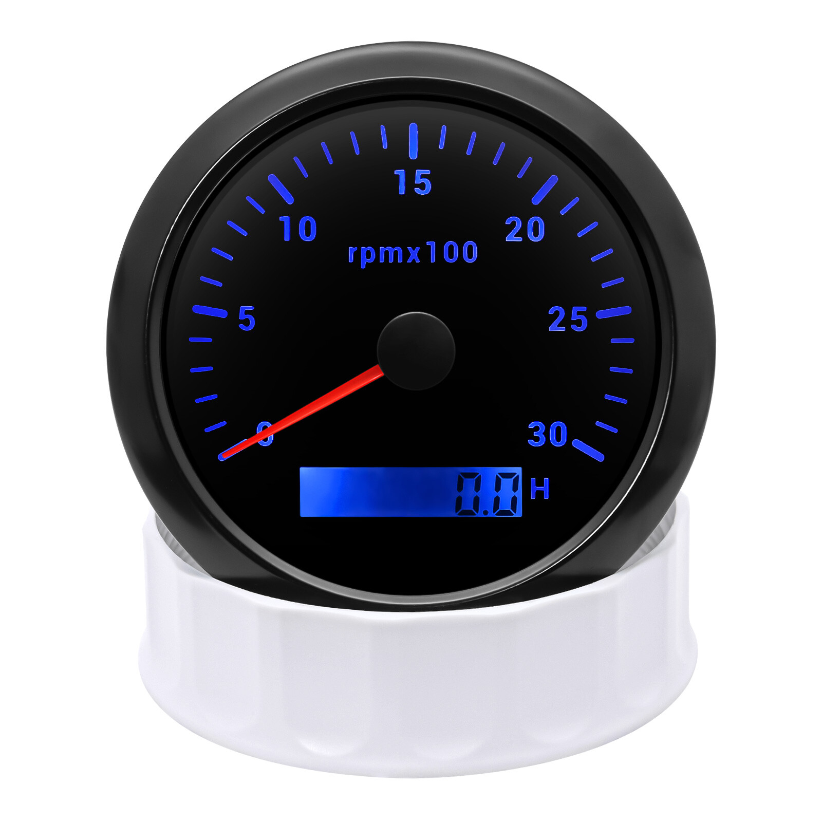 85mm Diesel Engine Tachometer 0-3000RPM Tacho Gauge With Tacho Adapter Sensor US