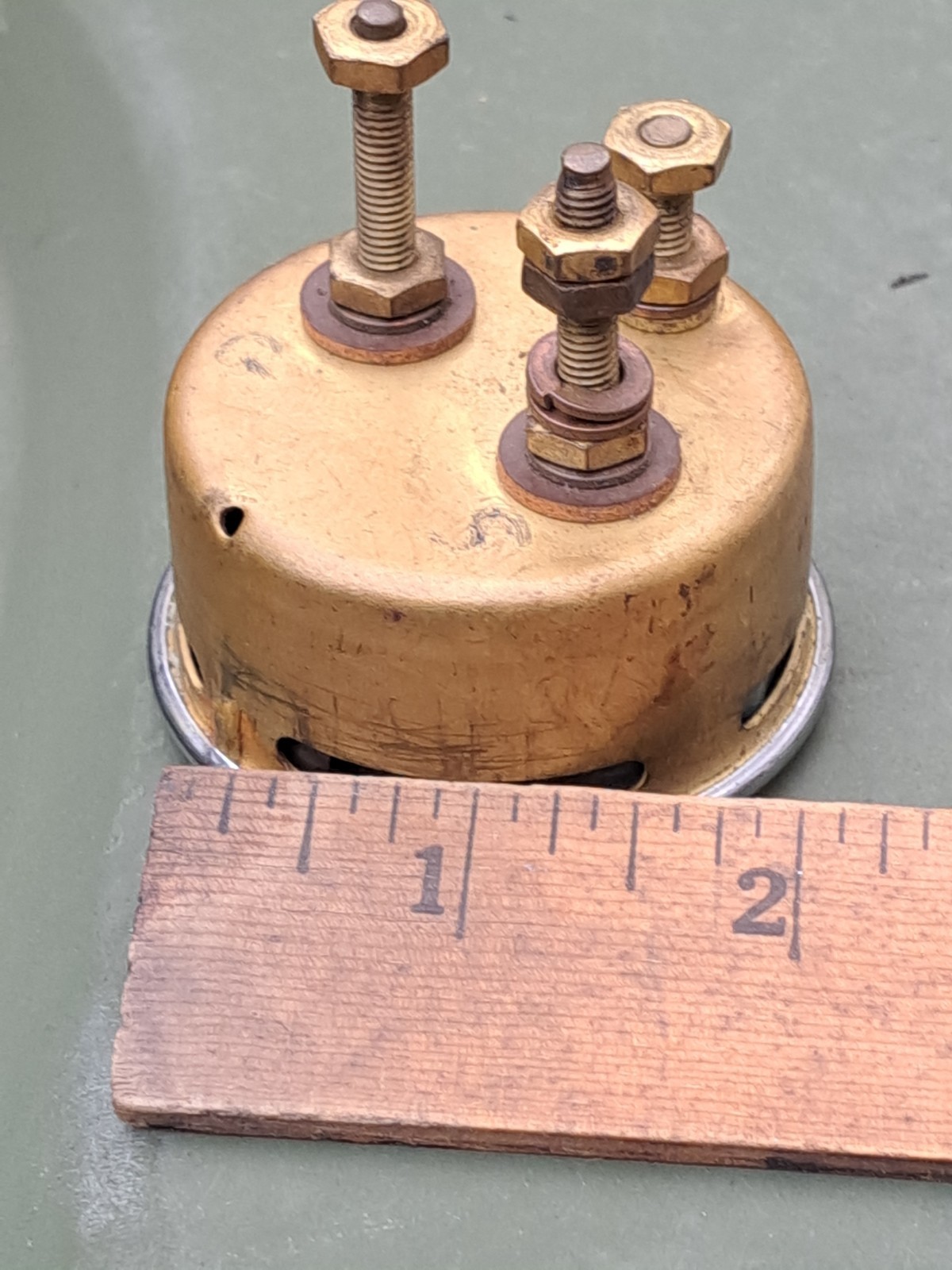 Vintage STEWART WARNER 6V Electric FUEL GAS Gauge, VW Bug, Hot Rat Rod #428066