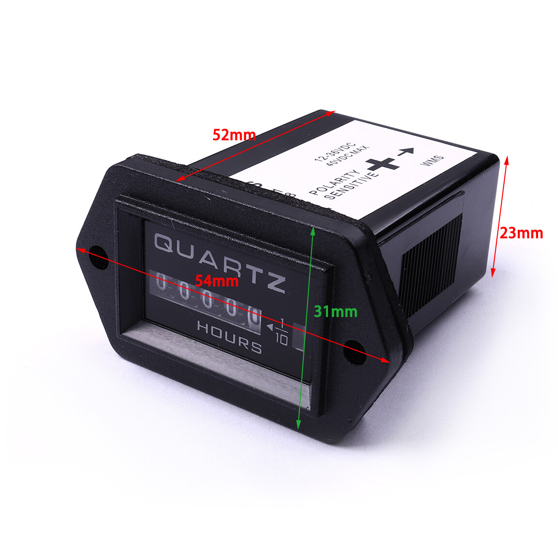 Hour Meter For Car Marine Boat Tractor Motorcycle Outboard Engine DC12V 24V 36V