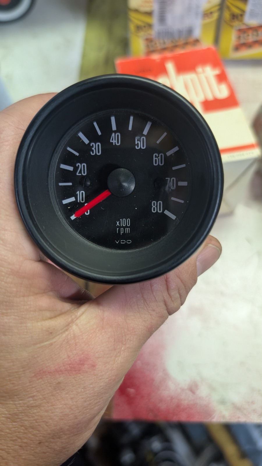 VDO Tachometer 8000RPM Vintage 1978