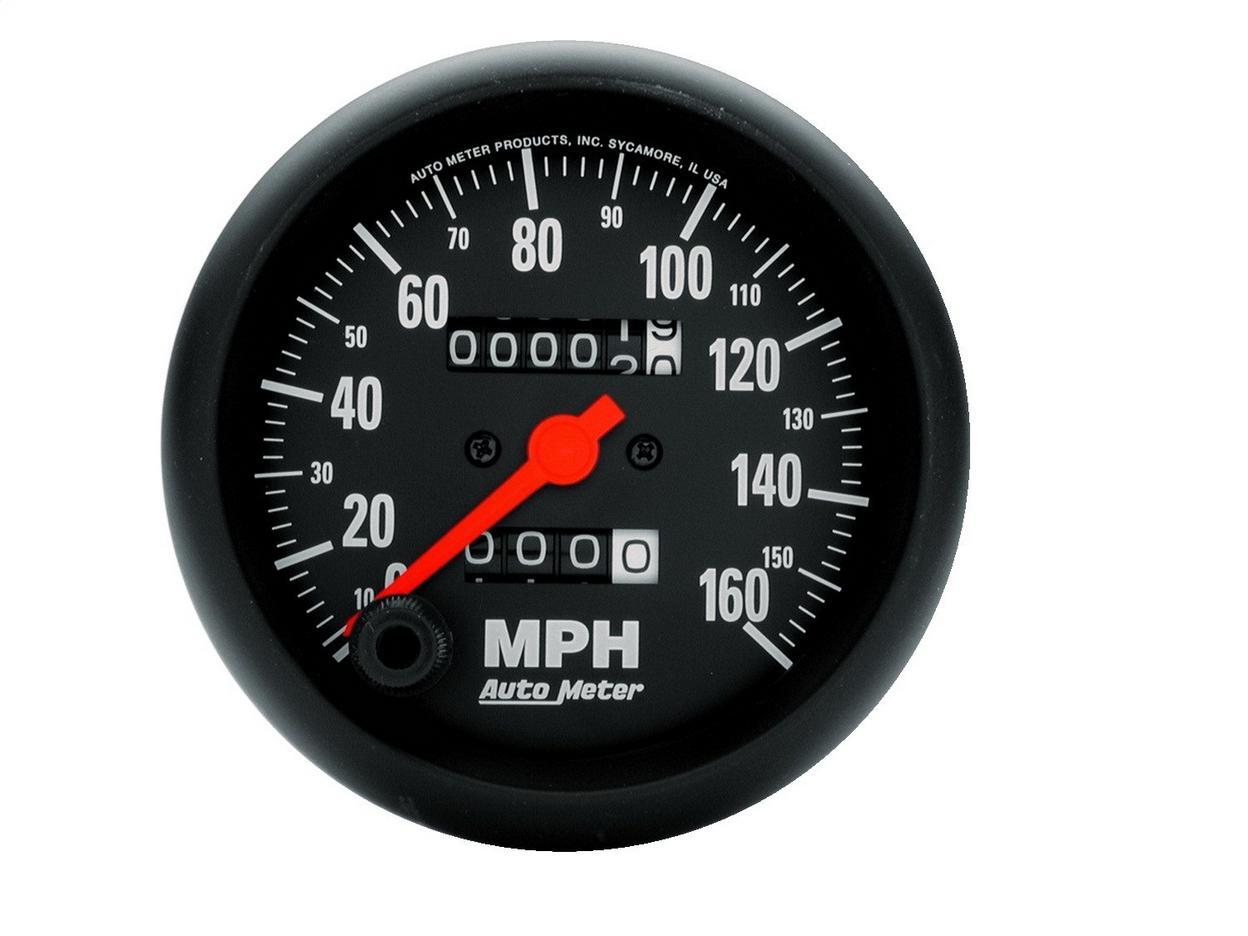 AutoMeter GAUGE, SPEEDOMETER, 3 3/8″ , 160MPH, MECHANICAL, Z-SERIES*3-3/8 in. SP