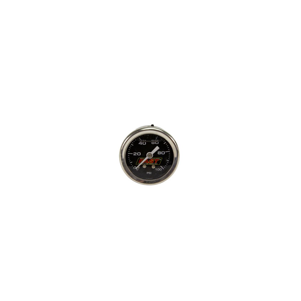 FAST Fuel Pressure Gauge 54027G; LSX Fuel Pressure 0 to 100 PSI 1.500″