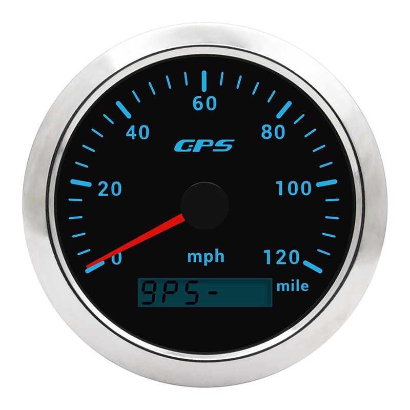 85mm Digital GPS Speedometer Odometer Gauge 0-120MPH For Car Boat Universal