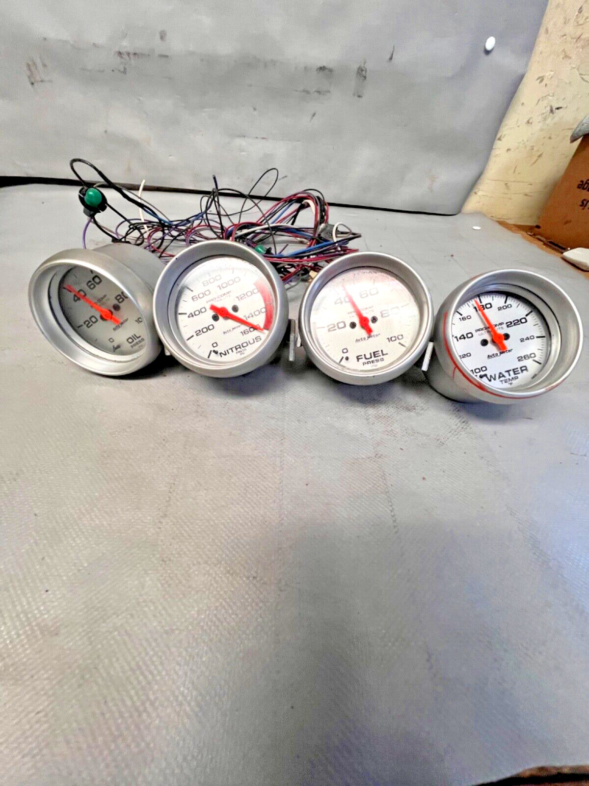 AUTOMETER PRO-COMP ULTRA LITE 2-5/8 GAUGE SET OIL PSI, NITROUS, FUEL PSI, WATER