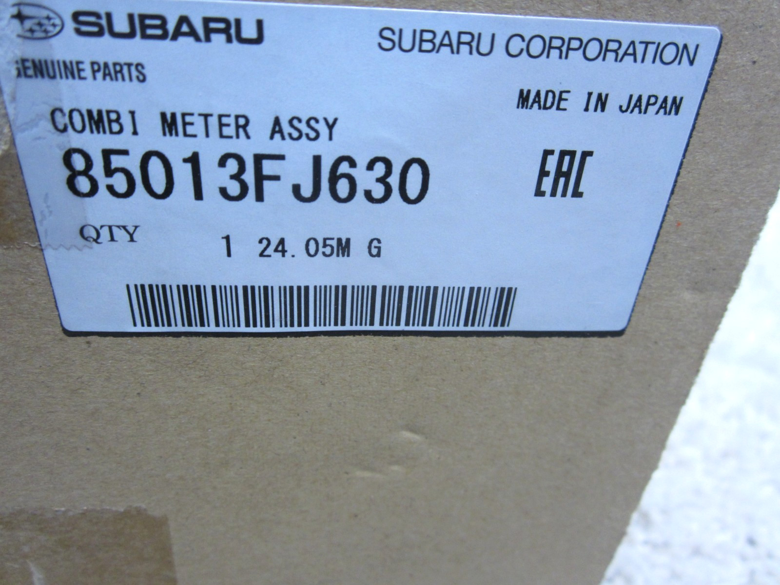 2015 SUBARU CROSSTEK OEM INSTRUMENT SPEEDOMETER CLUSTER 85013FJ630 #3D-1