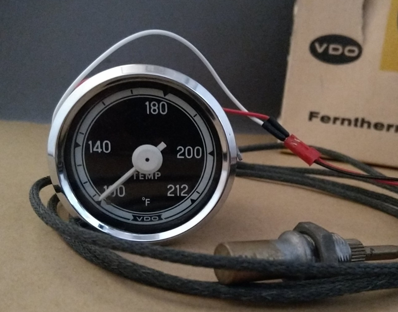Vintage VDO Water Temperature Gauge 2 1/16″ Volvo Porsche BMW SAAB