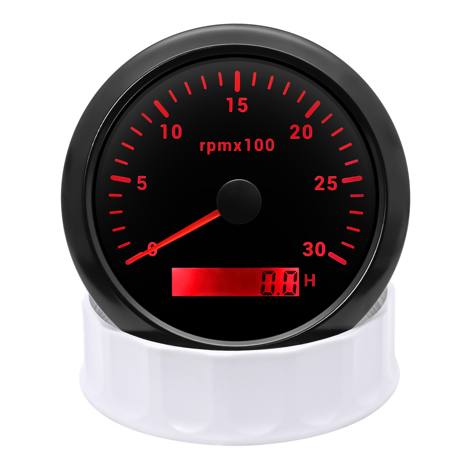 85mm Diesel Engine Tachometer 0-3000RPM Tacho Gauge With Tacho Adapter Sensor US