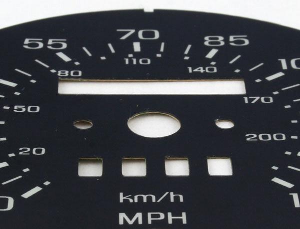 1985-1988 Ford Thunderbird 140 MPH Motorsport Replacement Face Speedo Conversion
