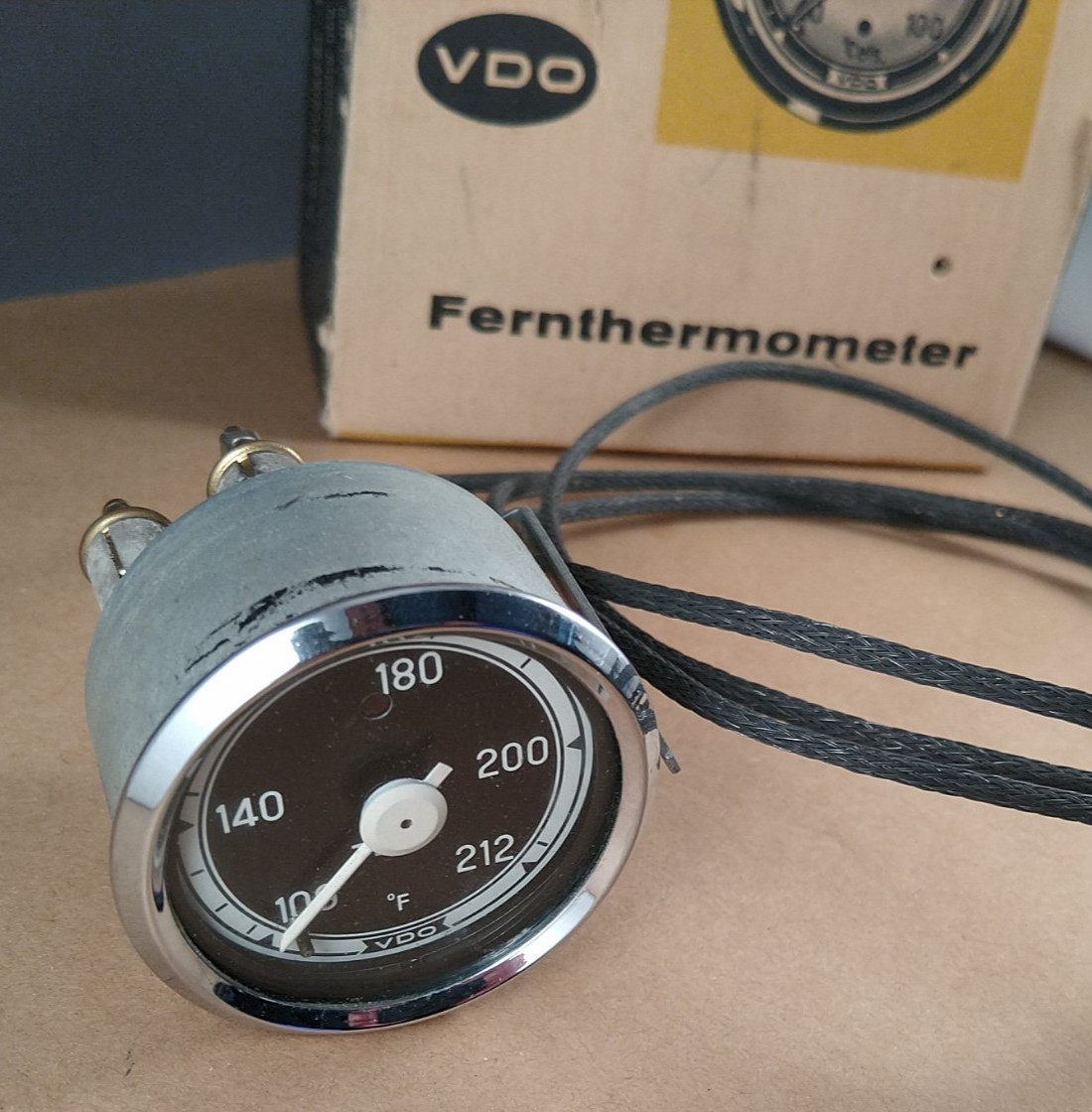Vintage VDO Water Temperature Gauge 2 1/16″ Volvo Porsche BMW SAAB