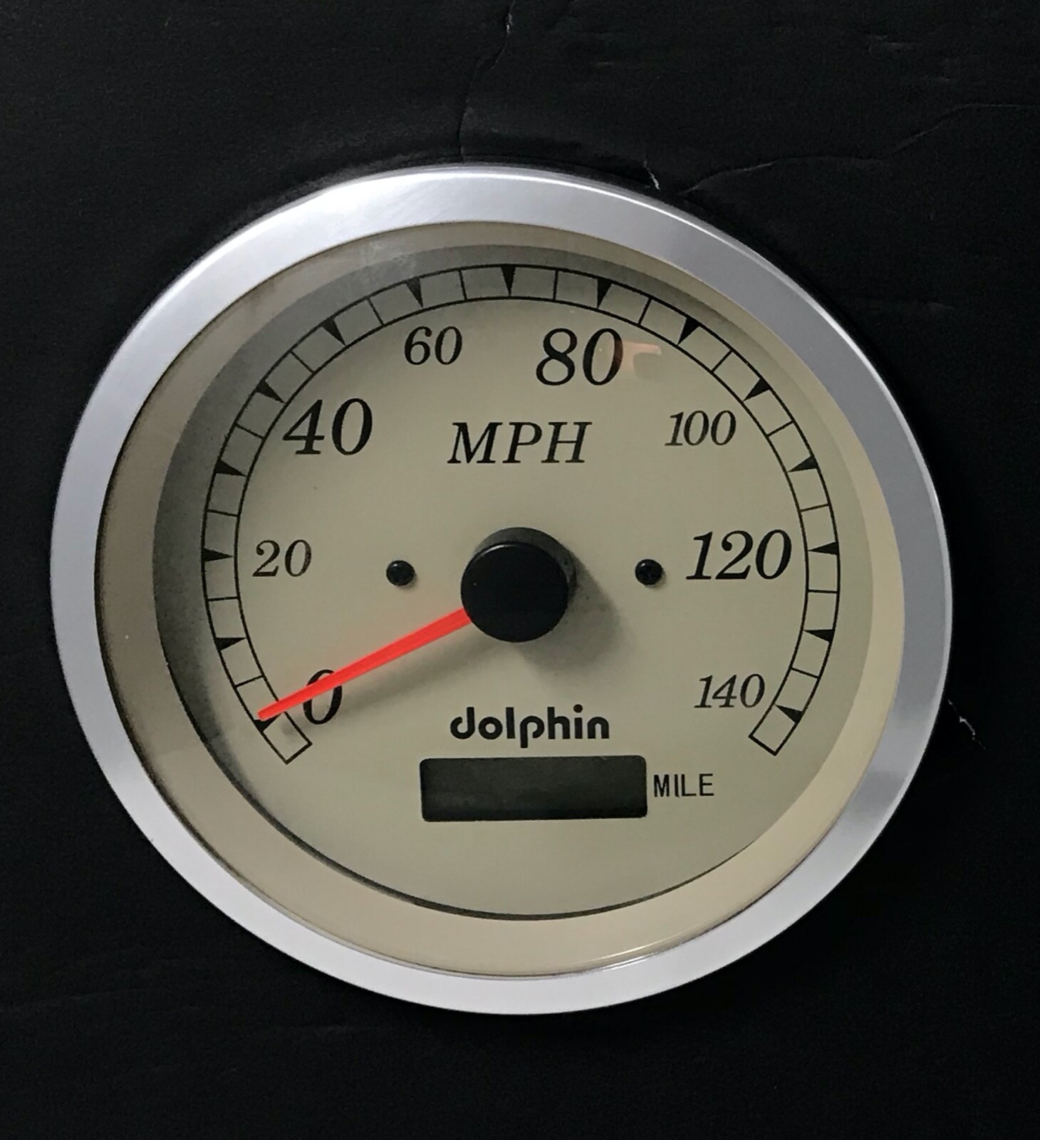 GPS GAUGE DASH PANEL 5″ QUAD STYLE STREET ROD HOT ROD, UNIVERSAL TAN