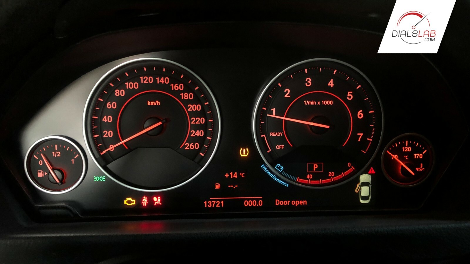 3D for BMW F30 F31 F32 F33 F34 F36 – Speedometer dials from MPH to Km/h Gauges