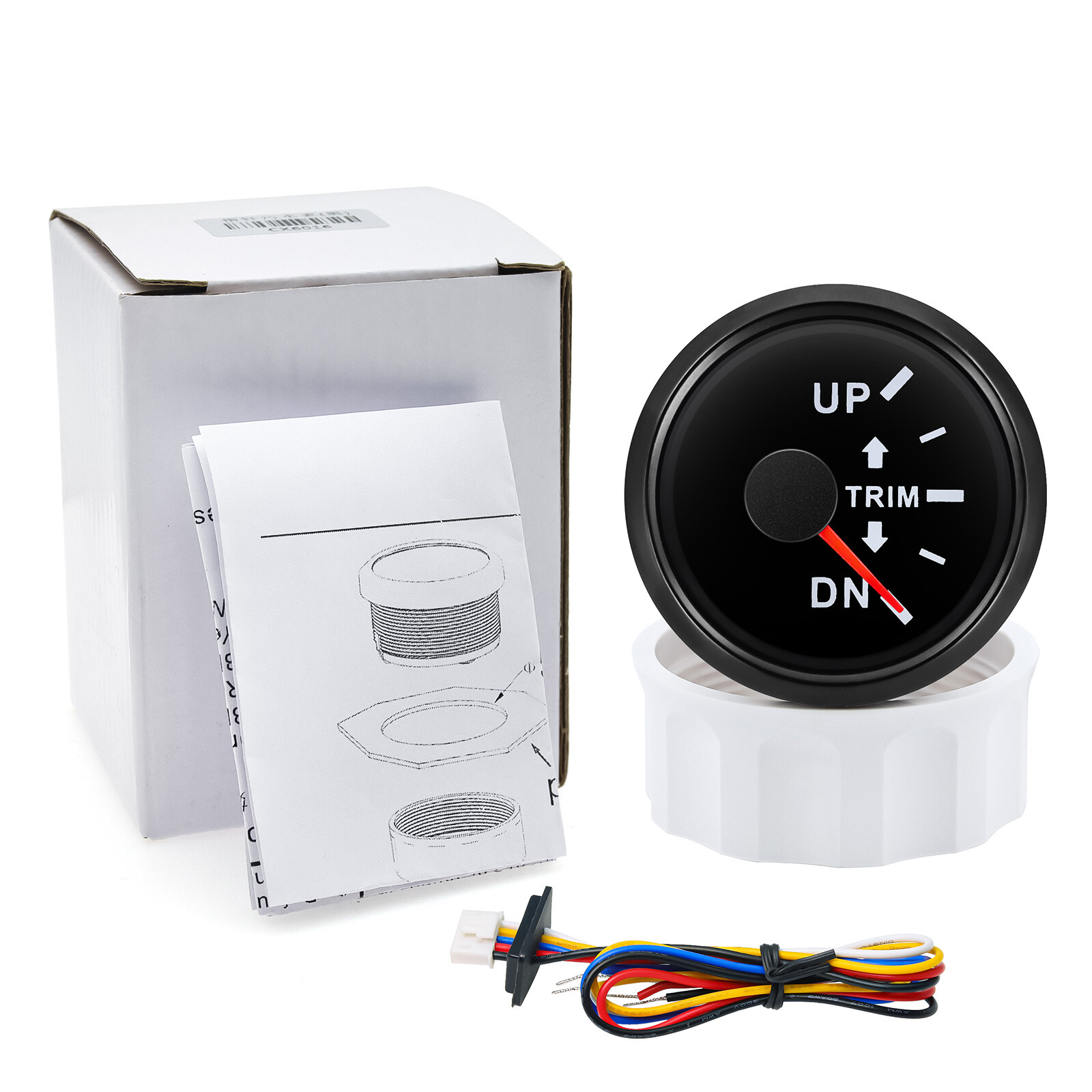 8 Gauge Set 85mm GPS Speedometer 160MPH Tacho 52mm Fuel/Volt/Oil/Temp/Trim/Clock