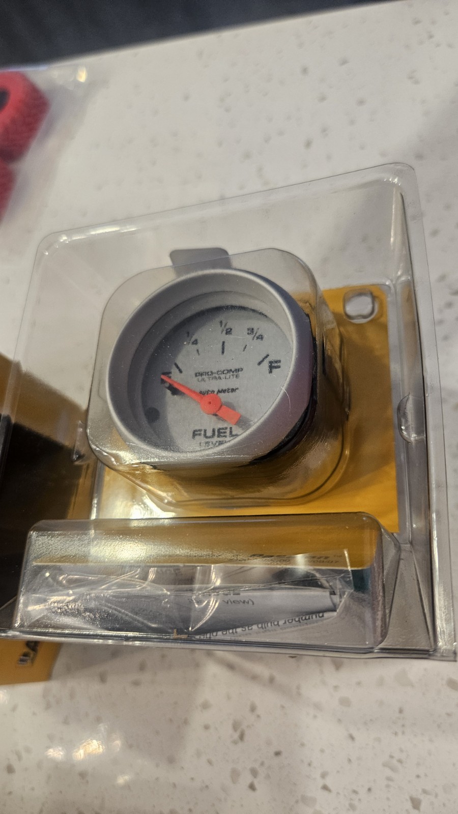 AutoMeter Auto Meter 4314 Ultra-Lite Fuel level Gauge 2-1/16 in New In Box G1