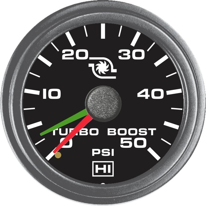 Hewitt 108-102-1R-1 2″ 50 PSI Dual Boost Gauge Kit ACERT TRUCKS