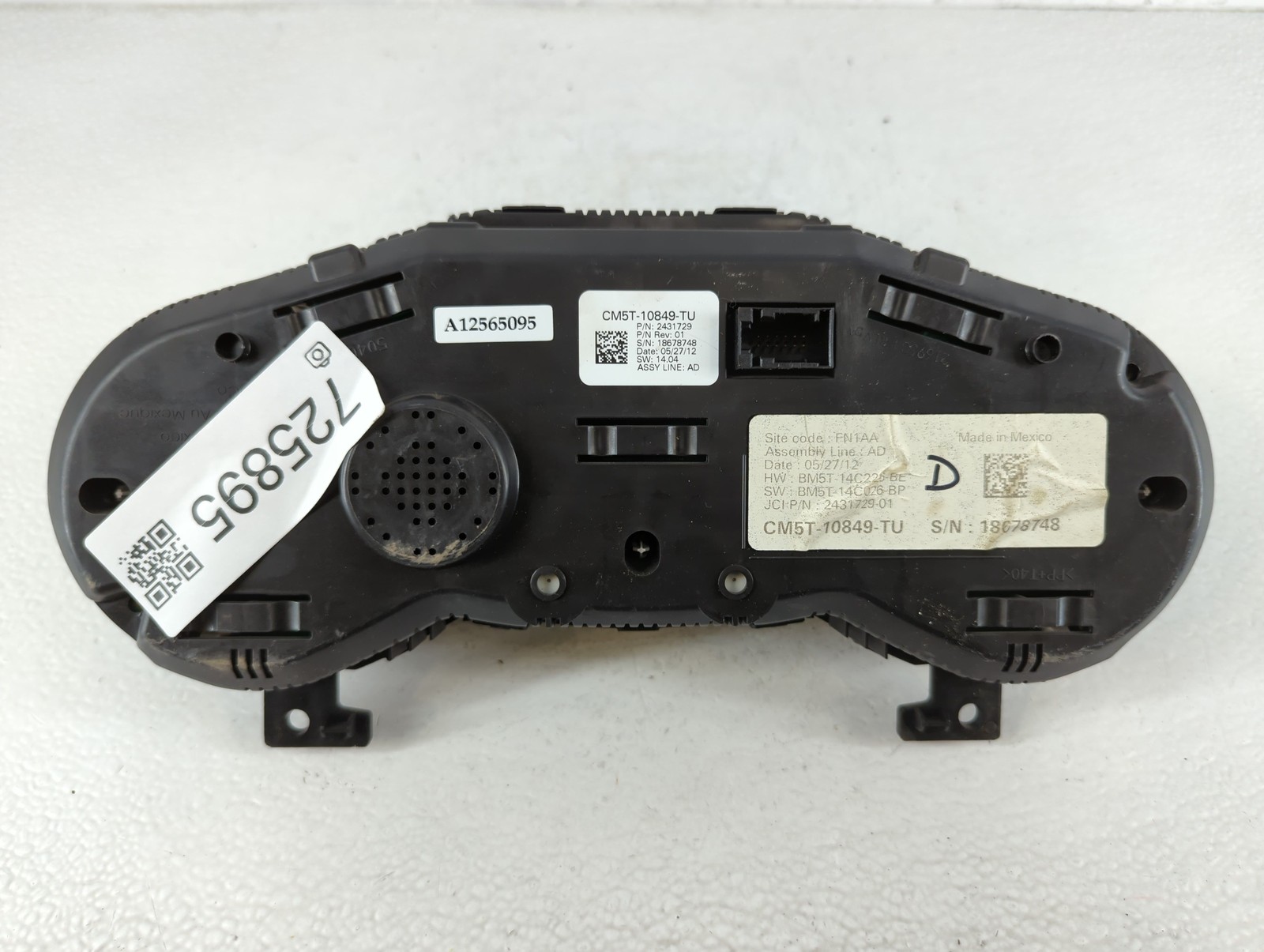 2012-2012 Ford Focus Speedometer Instrument Cluster Gauges Cm5t-10849-tu WYZCF