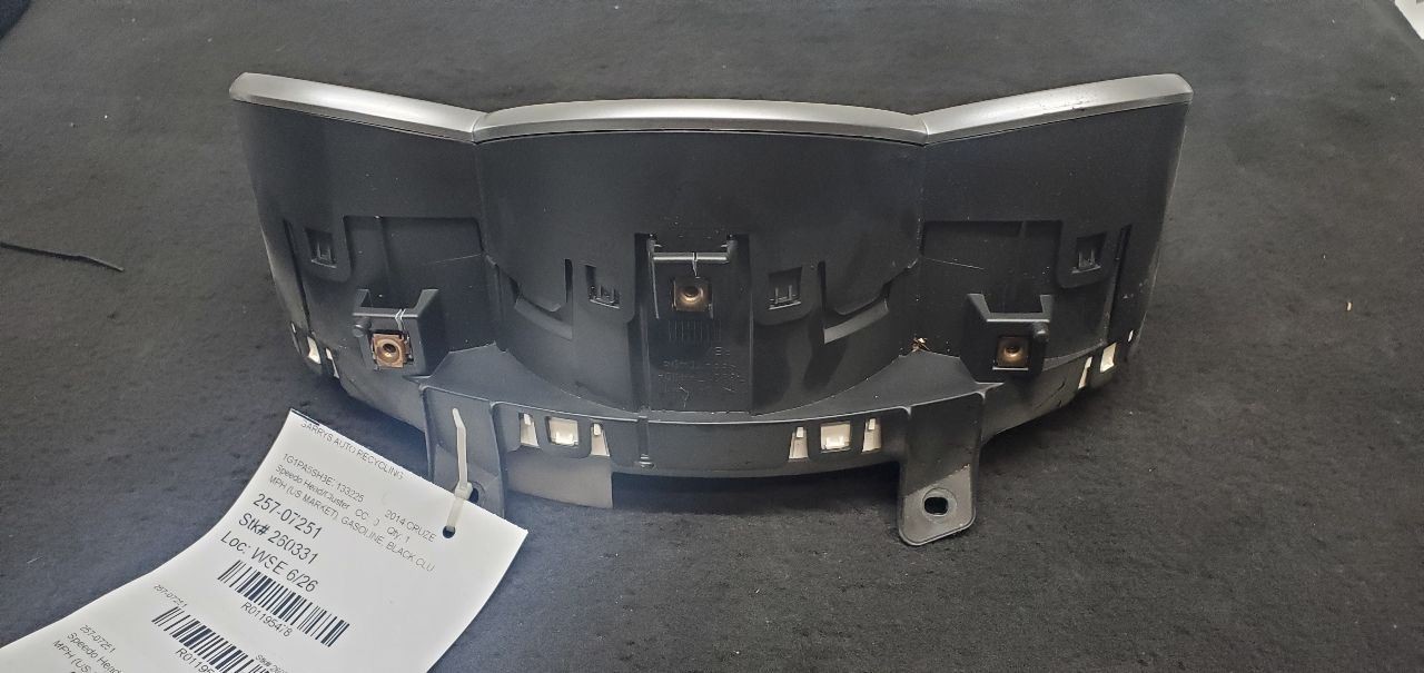 Speedometer MPH US Market With Black Cluster Opt B76 Fits 13-14 CRUZE 1195478