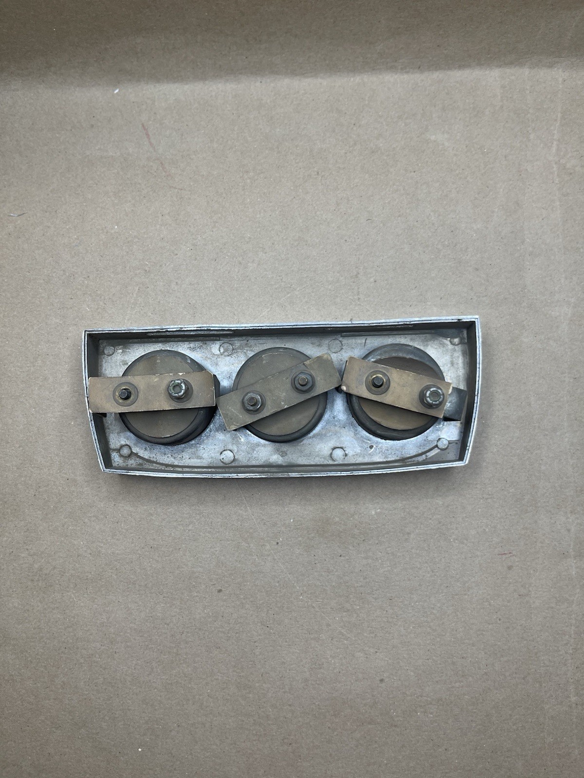 Vintage Classic 3 Gauge Set Water Amp Oil Rat Rod Chevy Ford Not Tested View