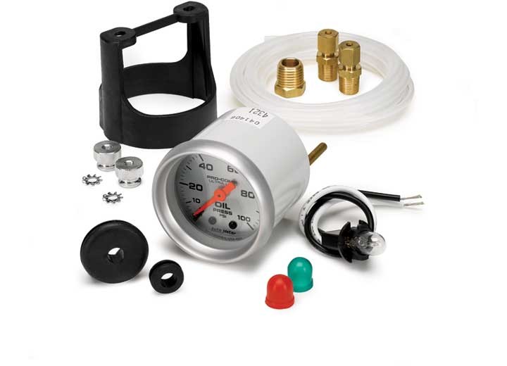 Auto Meter 4321 2″ Oil Press 0-100 PSI Mech Ultra-Lite