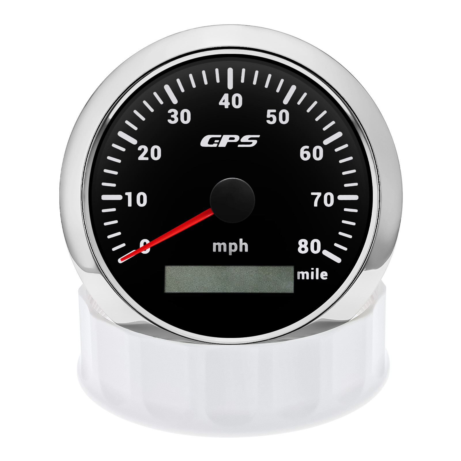 8 Gauge Set 85mm GPS Speedometer 80MPH&Tacho 8000RPM&52MM Fue/Oil/Temp/Volt/Trim