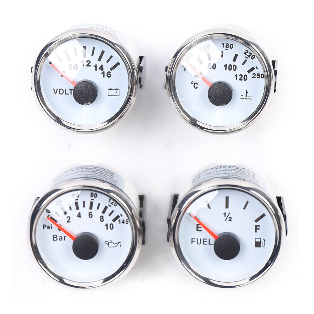 Universal 6 Gauge Kit GPS Speedometer Fit Car Marine Boat Truck Yacht Waterproof
