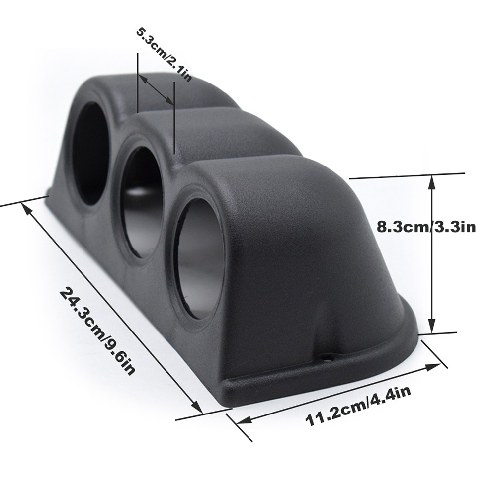 2Inch 52mm Universal Triple 3 Hole Car Gauge Pod Holder Dashboard Mount Bracket