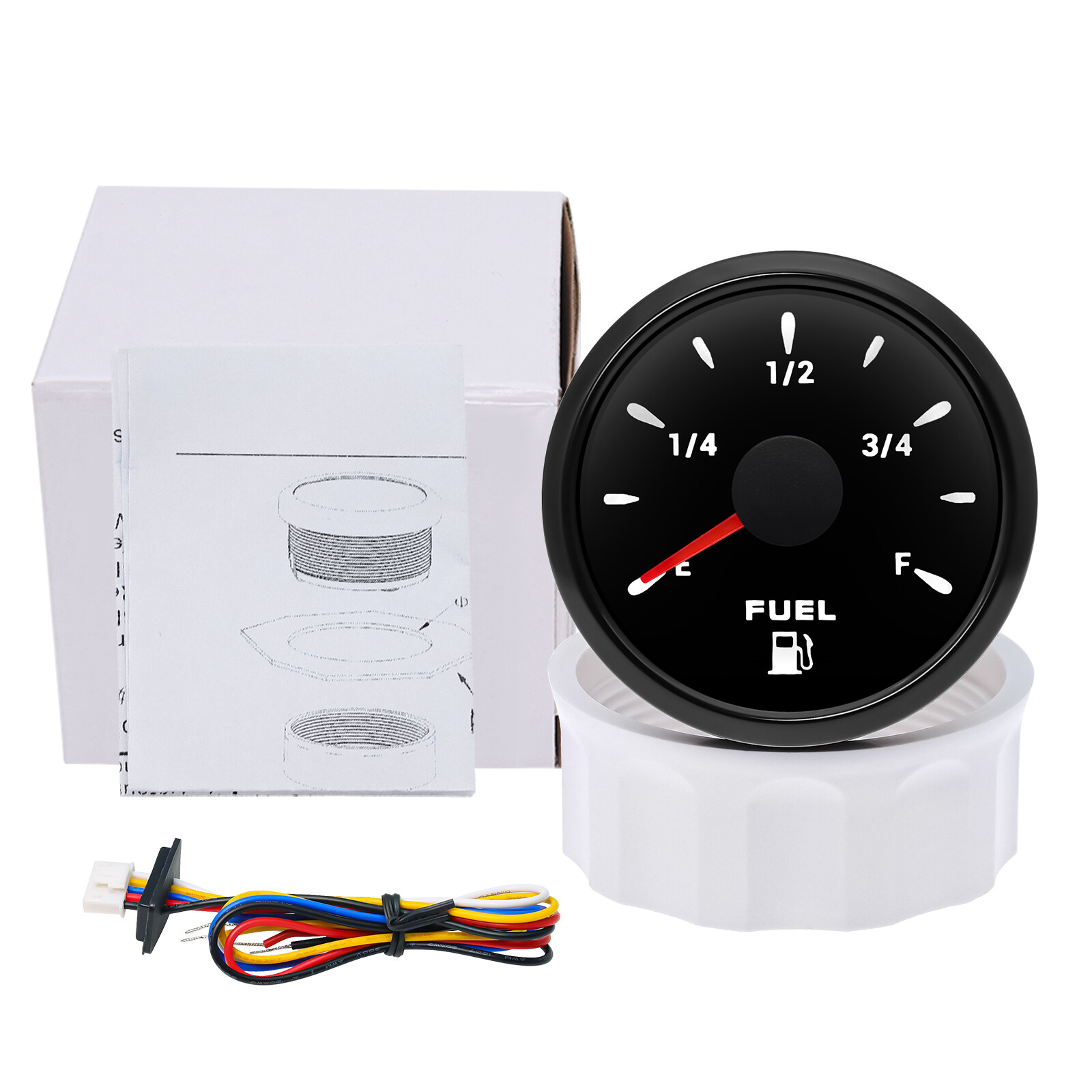 6 Gauge Set 85MM GPS Speedometer Tacho & 52mm Fuel Gauge Temp Oil Volt Car Boat