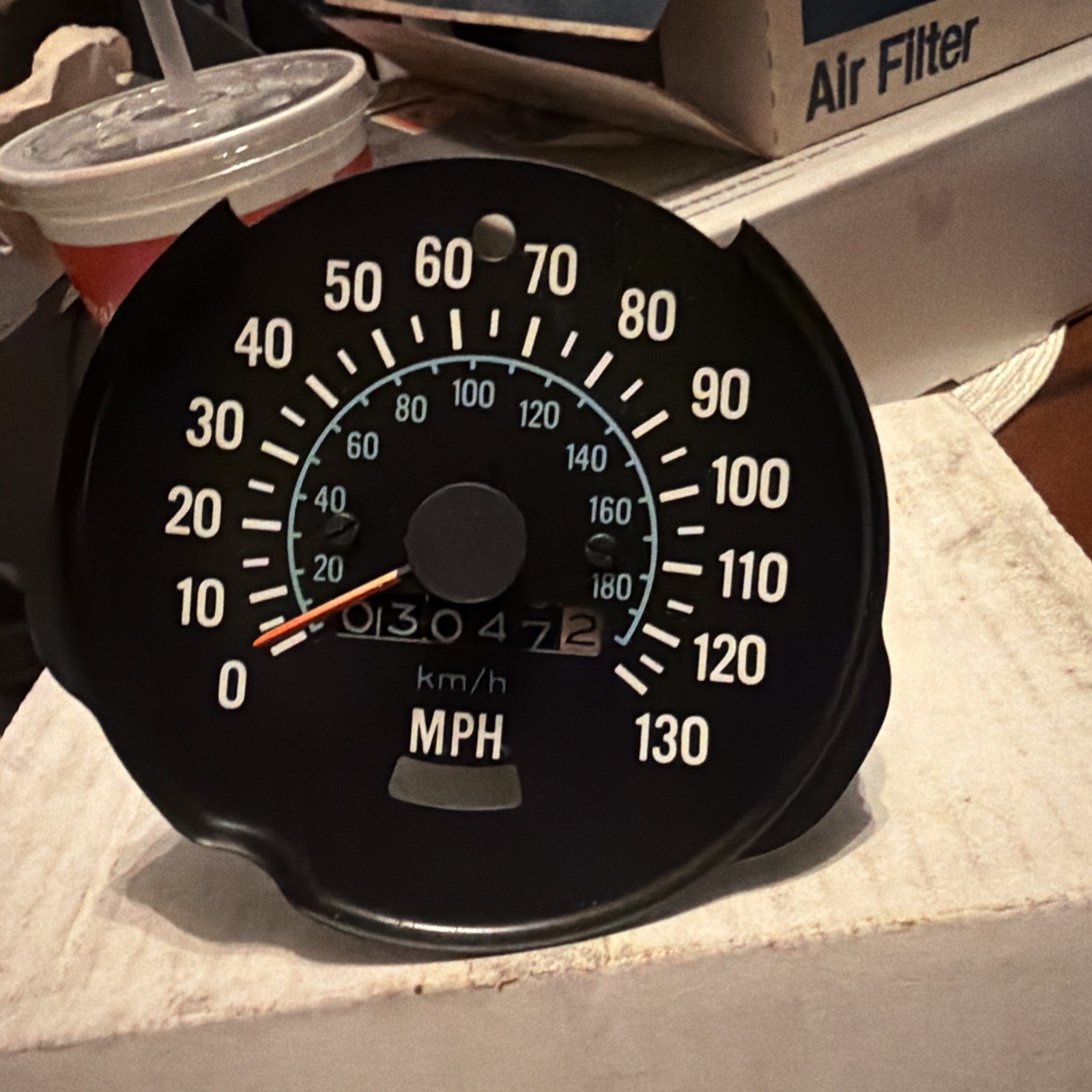 Slightly Used Speedometer Off of A 1978 Chevrolet Camero Vintage Classic Car V8