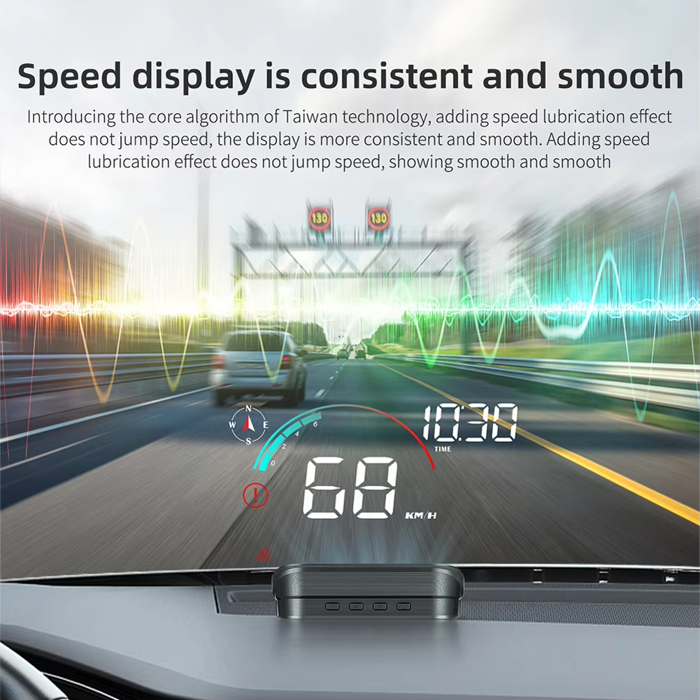 M22 Car HUD Head Up Display Universal Digital GPS Speedometer HD LCD Projection