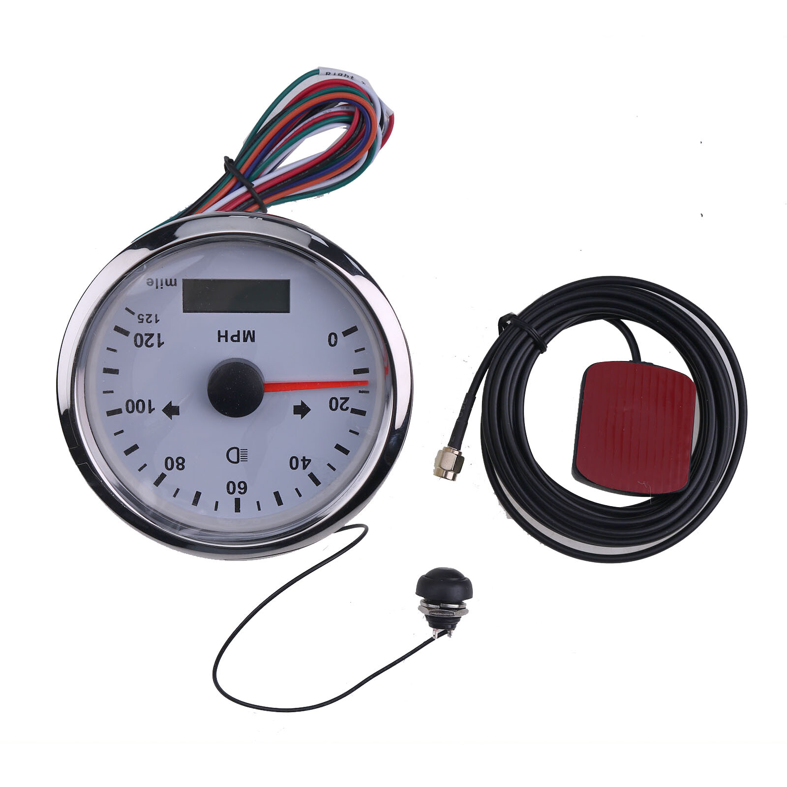 GPS Speedometer 125MPH Adjustable for Boat Car 3 3/8 12V 24V w/Backlight