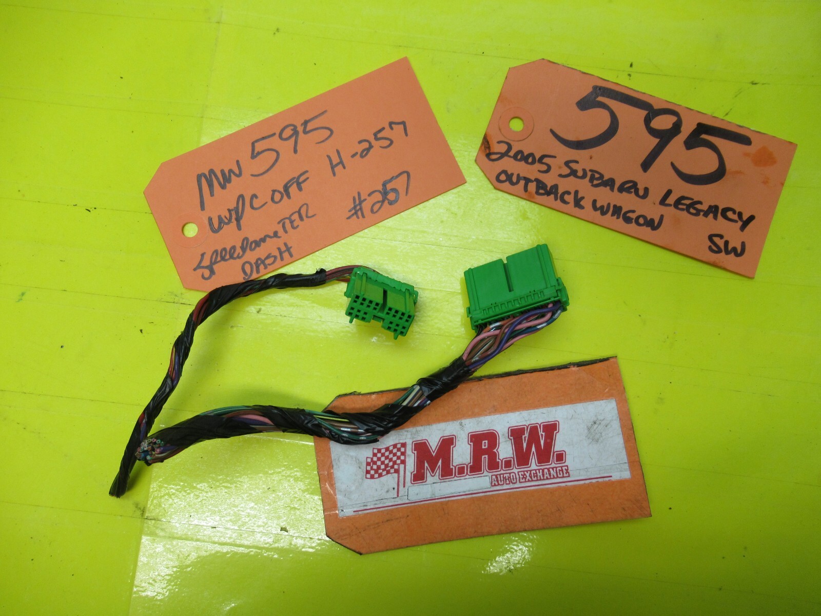 WIRE PLUG off SPEEDOMETER 2.5L AUTO TRANSMISSION 4 SPEED for 05 LEGACY OUTBACK