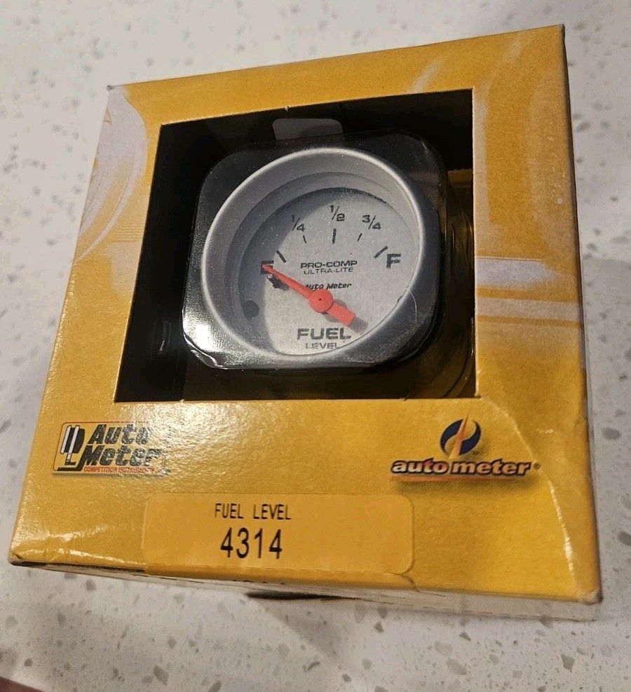 AutoMeter Auto Meter 4314 Ultra-Lite Fuel level Gauge 2-1/16 in New In Box G1