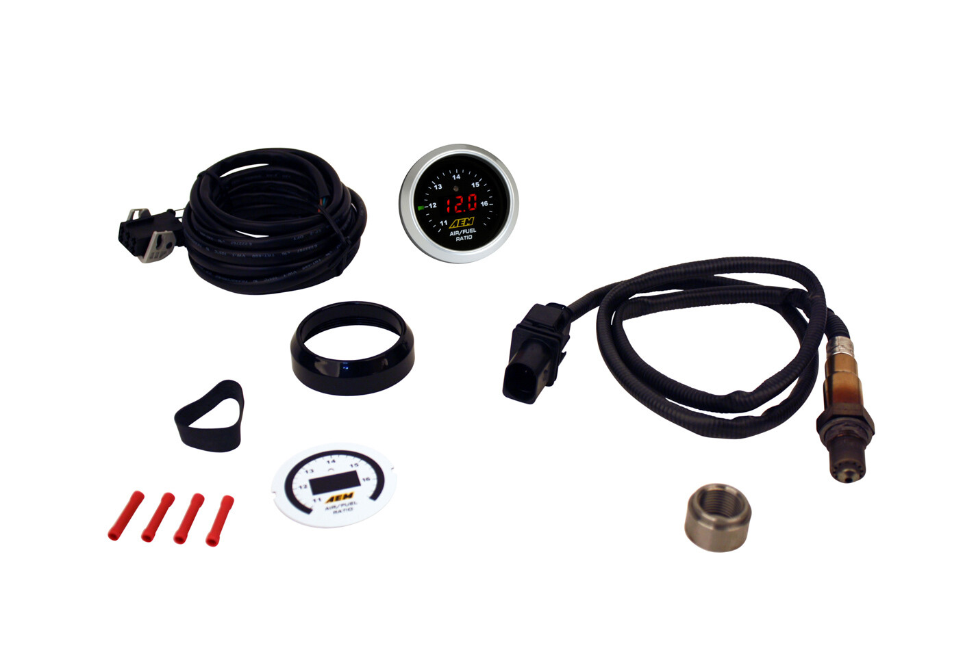 AEM 30-4110 UEGO Wideband O2 Air/Fuel Ratio Gauge Controller Kit w/ Digital LED