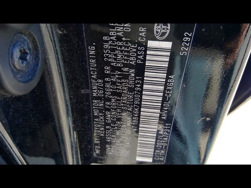 Speedometer Cluster MPH VIN B 5th Digit Hybrid Fits 08-09 CAMRY 1006639