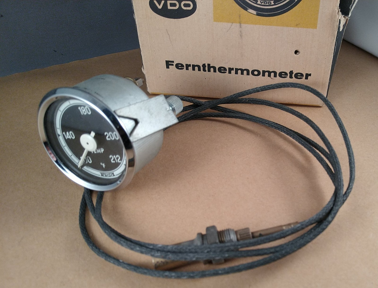 Vintage VDO Water Temperature Gauge 2 1/16″ Volvo Porsche BMW SAAB