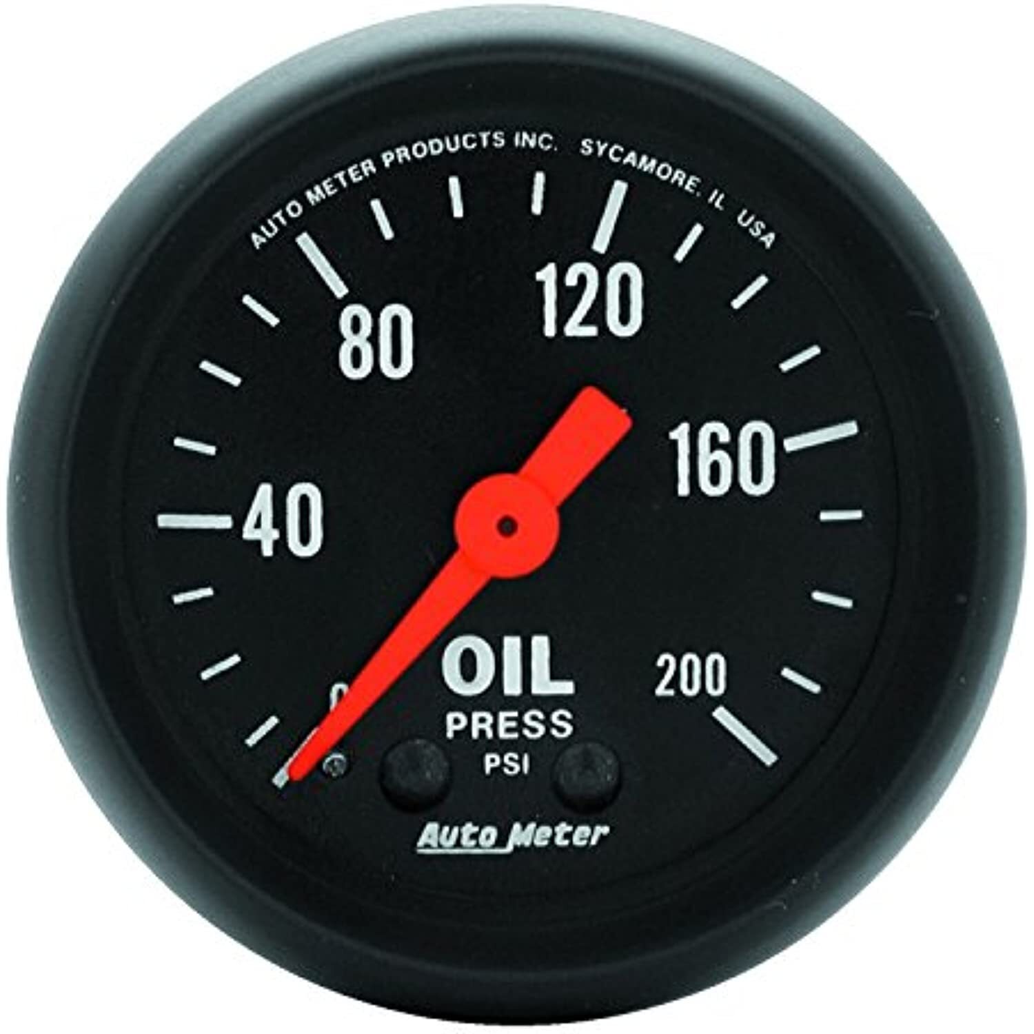Autometer Z Series 52mm 0-200 PSI Mechanical Oil Pressure Gauge