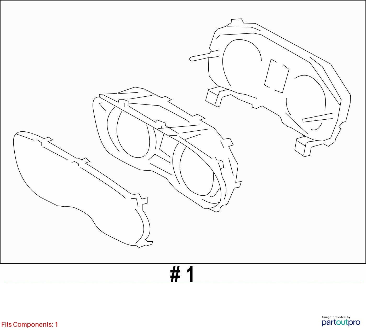 2014-2014 Subaru Impreza Speedometer Instrument Cluster Gauges 85012fj510 BK25I