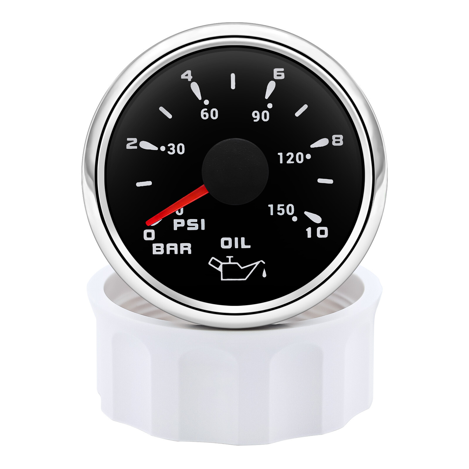 8 Gauge Set 85mm GPS Speedometer 80MPH&Tacho 8000RPM&52MM Fue/Oil/Temp/Volt/Trim